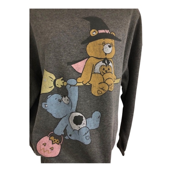 Care‎ Bears oversized gray sweatshirt with care bear riding on a broom size XS - Picture 5 of 12